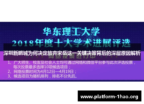 深圳新鹏城为何决定放弃宋岳这一关键决策背后的深层原因解析 深圳新鹏城为何决定放弃宋岳这一关键决策背后的深层原因解析