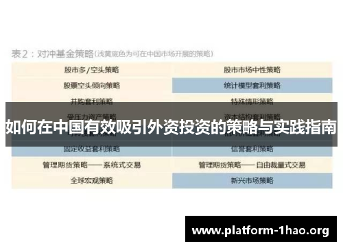 如何在中国有效吸引外资投资的策略与实践指南 如何在中国有效吸引外资投资的策略与实践指南