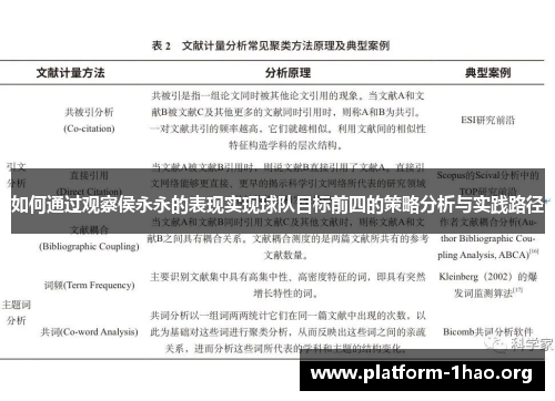 如何通过观察侯永永的表现实现球队目标前四的策略分析与实践路径